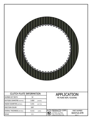 Friction Alto Products 023712-279