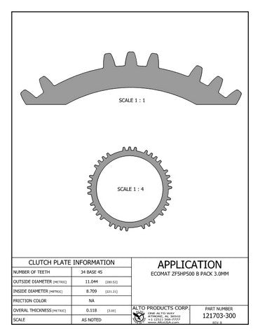 Steel Clutch Alto Products 121703-300