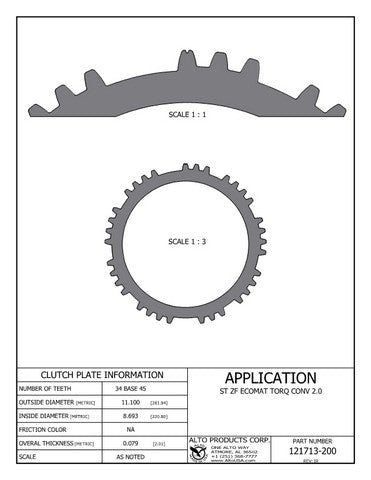 Steel Clutch Alto Products 121713-200