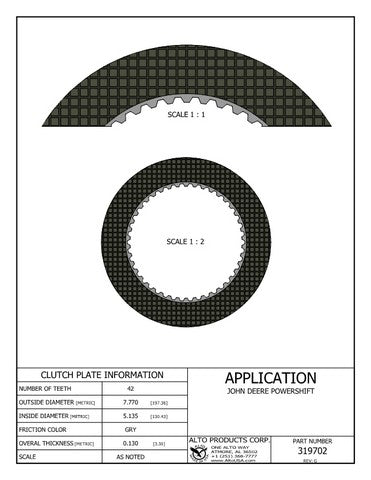 Friction Alto Products 319702