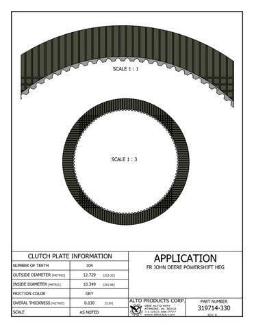 Friction Alto Products 319714-330