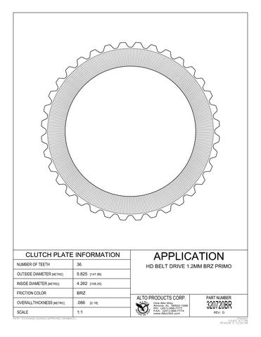 Friction Clutch Alto Products 320720BR