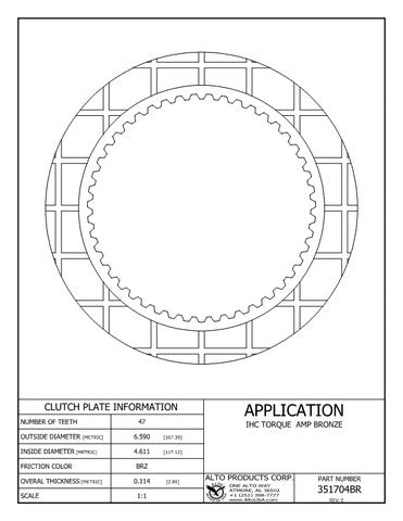 Friction Alto Products 351704BR