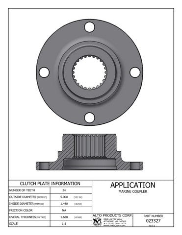 Hard Part Alto Products 023327