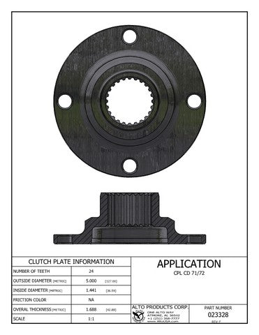 Hard Part Alto Products 023328
