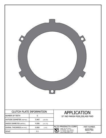 Steel Clutch Alto Products 023751