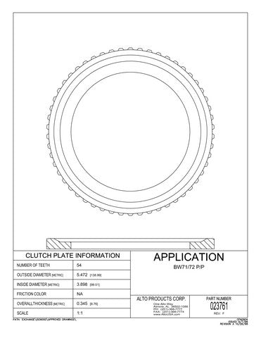 Steel Clutch Alto Products 023761