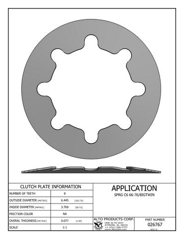 Steel Clutch Alto Products 026767