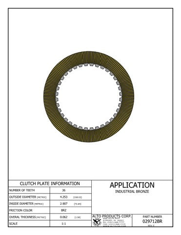 Friction Alto Products 029712BR