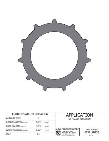 Steel Alto Products 033711B220