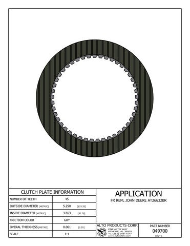 Friction Clutch Alto Products 049700