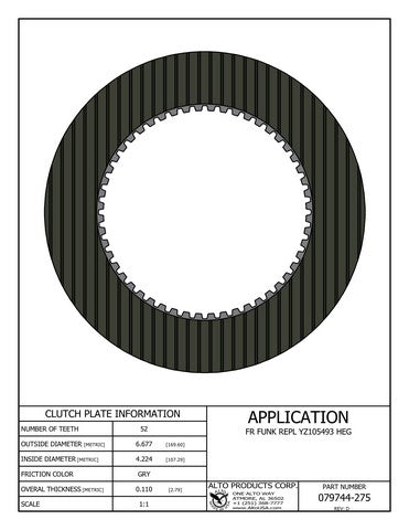 Friction Alto Products 079744-275