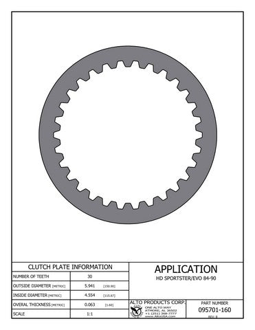 Steel Clutch Alto Products 095701-160