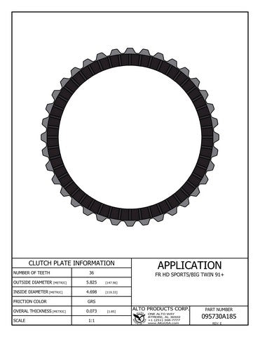 Friction Clutch Alto Products 095730A185