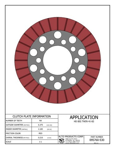 Friction Clutch Alto Products 095760-530