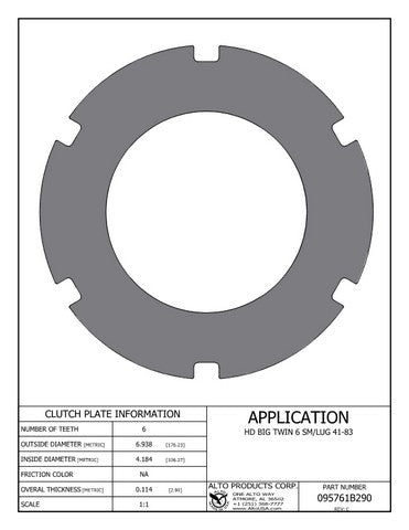 Steel Clutch Alto Products 095761B290