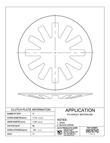 Steel Clutch Alto Products 095767HD