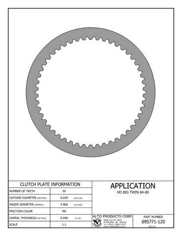 Steel Clutch Alto Products 095771-120