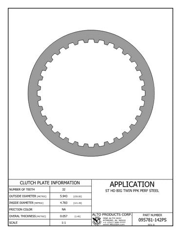 Steel Clutch Alto Products 095781-142PS