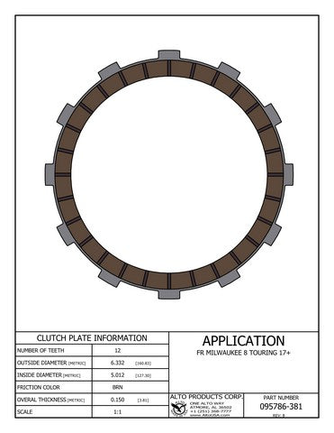 Friction Clutch Alto Products 095786-381