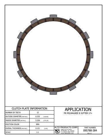 Friction Clutch Alto Products 095788-384