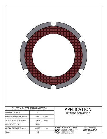 Friction Clutch Alto Products 095790-320