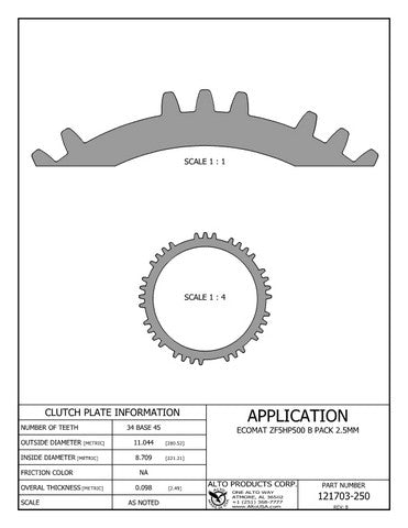 Steel Clutch Alto Products 121703-250