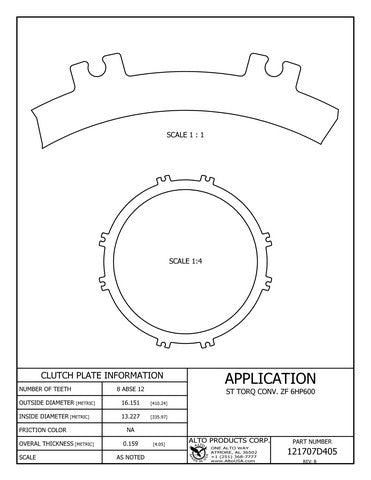 Steel Clutch Alto Products 121707D405