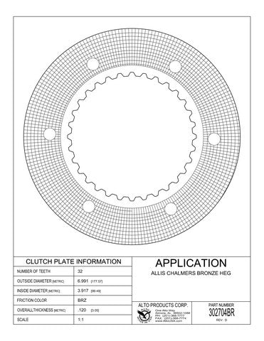 Friction Alto Products 302704BR