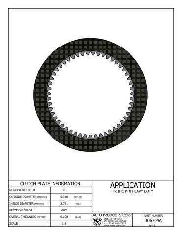Friction Alto Products 306704A