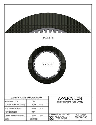 Friction Alto Products 308710-280