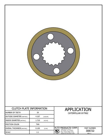 Friction Alto Products 308722