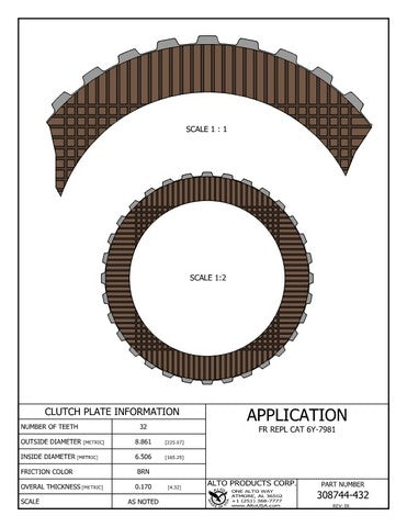 Friction Alto Products 308744-432