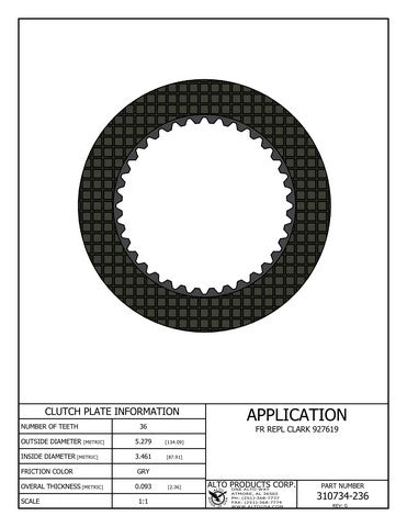 Friction Alto Products 310734-236