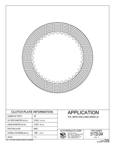 Friction Alto Products 311720-244