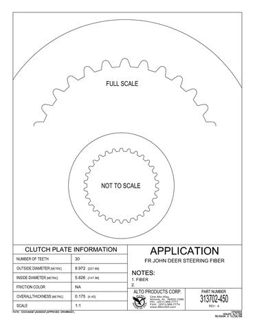 Friction Alto Products 313702-450