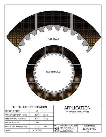 Friction Alto Products 313712-450