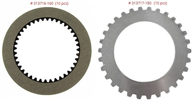 MODULE FRICTION & STEEL Replaces John Deere SYNCHRO SHUTTLE AND POWERSHIFT 1ST GEAR Alto Products 313751F