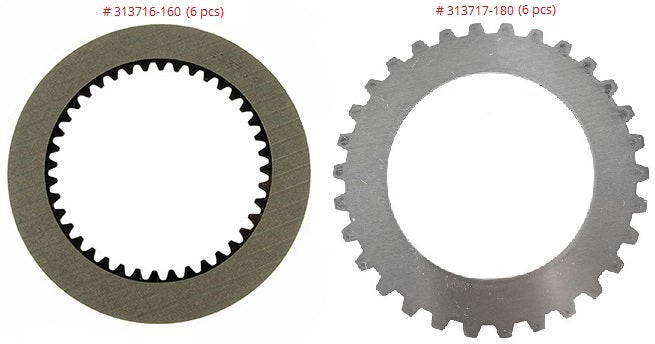 MODULE FRICTION & STEEL Replaces John Deere SYNCHRO SHUTTLE AND POWERSHIFT 2ND 3RD 4TH GEAR Alto Products 313751G