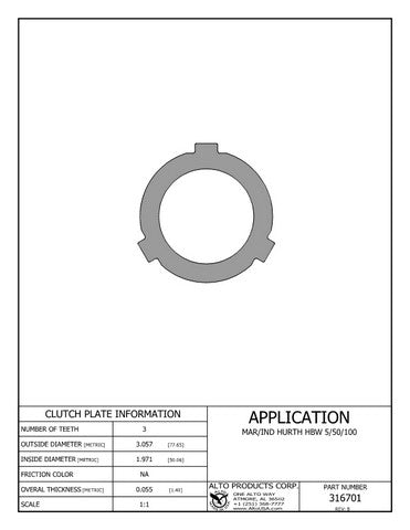 Steel Clutch Alto Products 316701