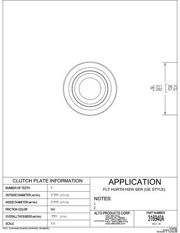 Filter Alto Products 316940A