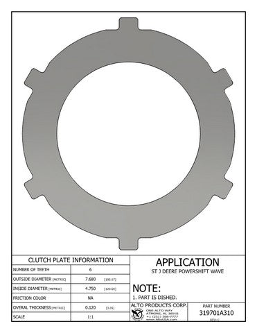Steel Alto Products 319701A310
