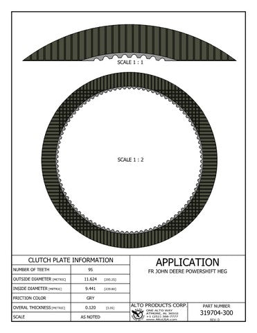 Friction Alto Products 319704-300
