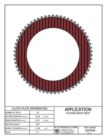 Friction Clutch Alto Products 320704A