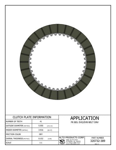 Friction Clutch Alto Products 320732-389