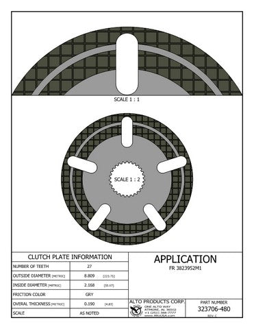 Friction Alto Products 323706-480