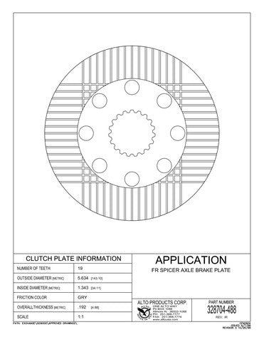 Friction Alto Products 328704-488