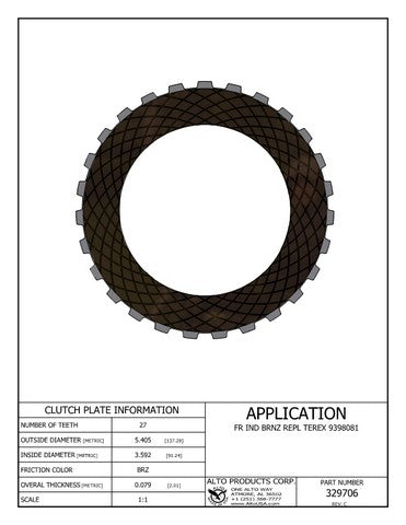 Friction Alto Products 329706