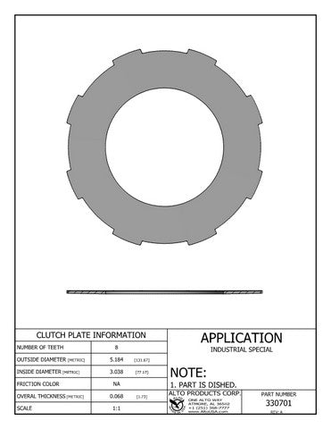 Steel Alto Products 330701