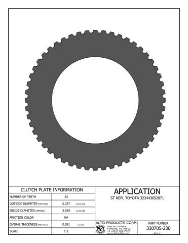 Steel Alto Products 330705-230
